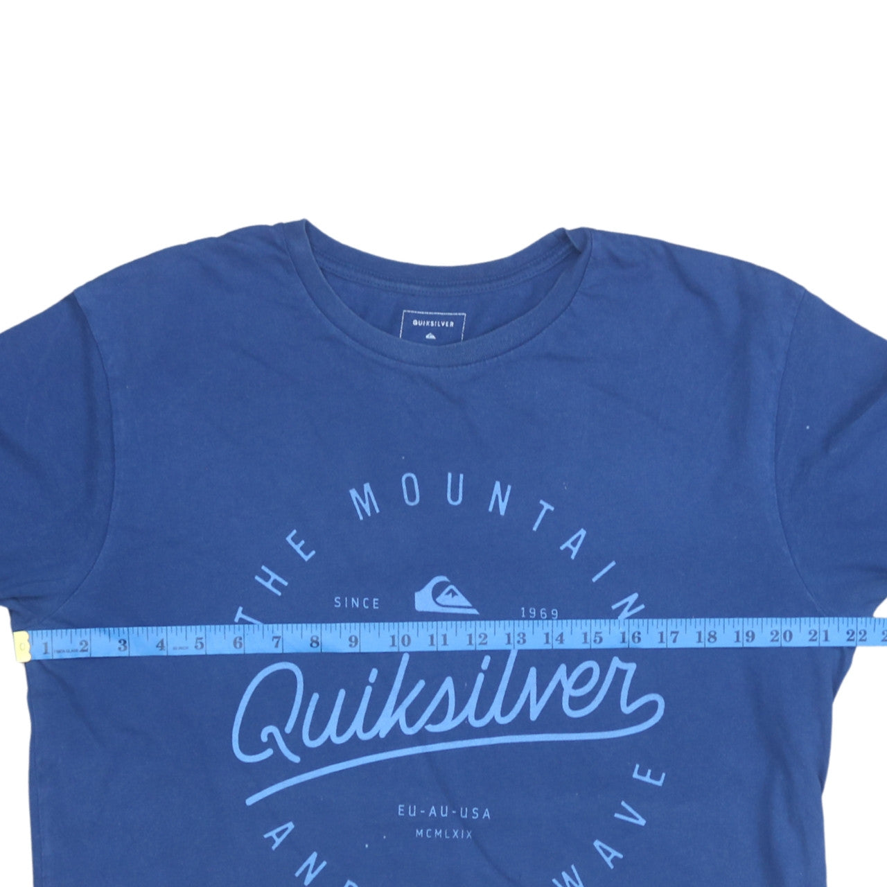 Mens UK Size XL Quiksilver Blue  T-Shirt