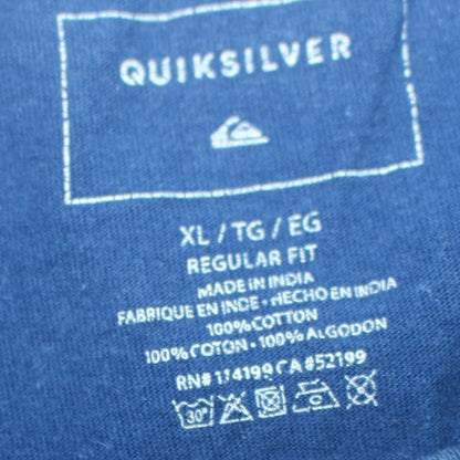 Mens UK Size XL Quiksilver Blue  T-Shirt