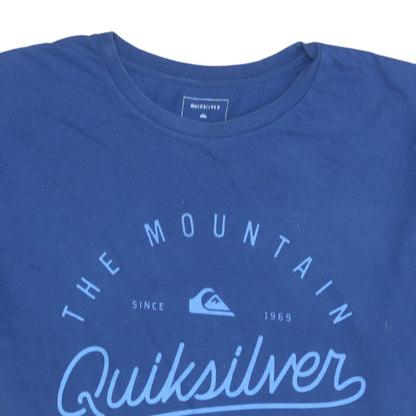 Mens UK Size XL Quiksilver Blue  T-Shirt