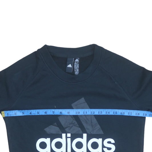 Womens UK Size M adidas Black Pullover Sweatshirt