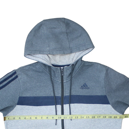 Mens UK Size M adidas Grey Full Zip Hoodie