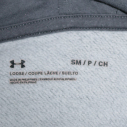 Mens UK Size S Under armour Grey Pullover Hoodie