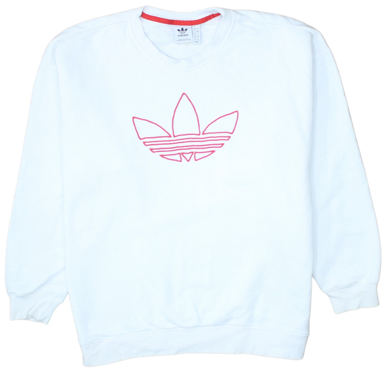 Womens UK Size 12 adidas White Pullover Sweatshirt