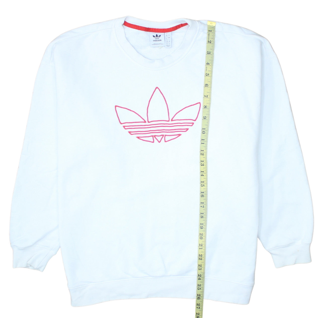 Womens UK Size 12 adidas White Pullover Sweatshirt