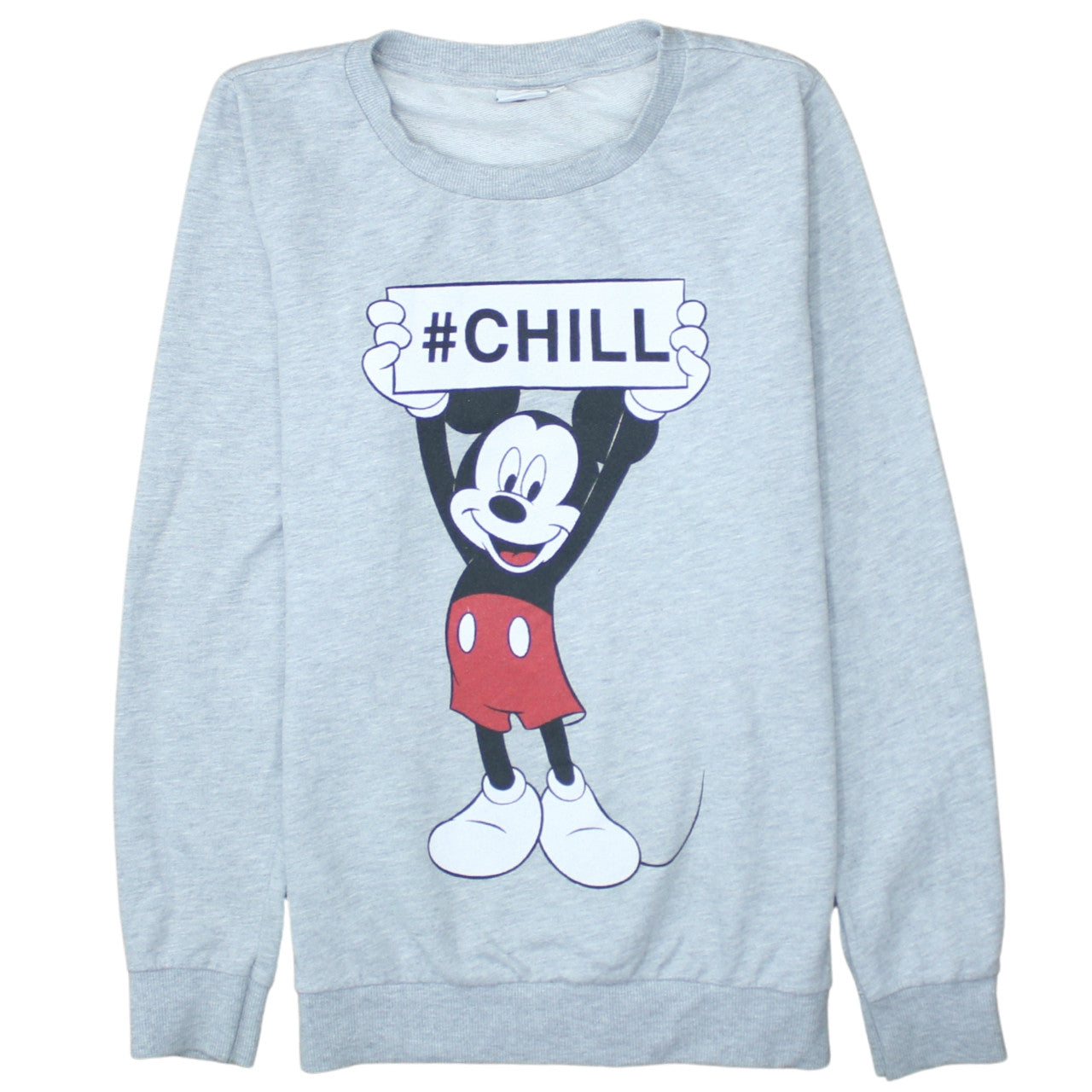 Womens UK Size 10 Disney Grey Pullover Sweatshirt