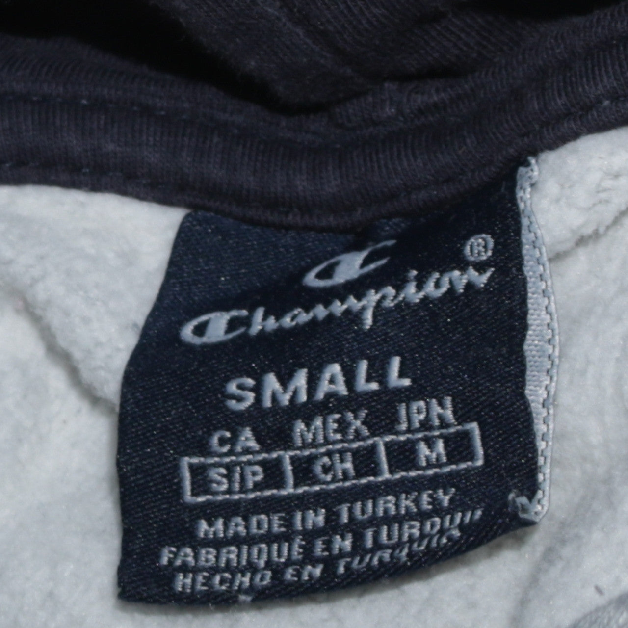 Mens UK Size S Champion Grey Pullover Hoodie