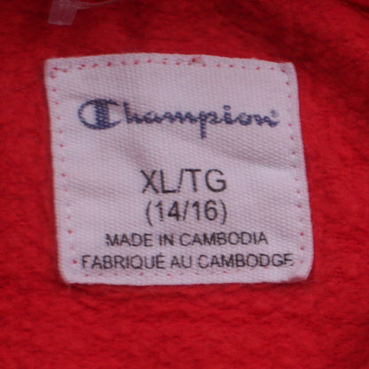 Womens UK Size 14 Champion Red Pullover Hoodie