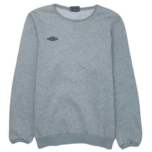 Mens UK Size M Umbro Grey Pullover Sweatshirt