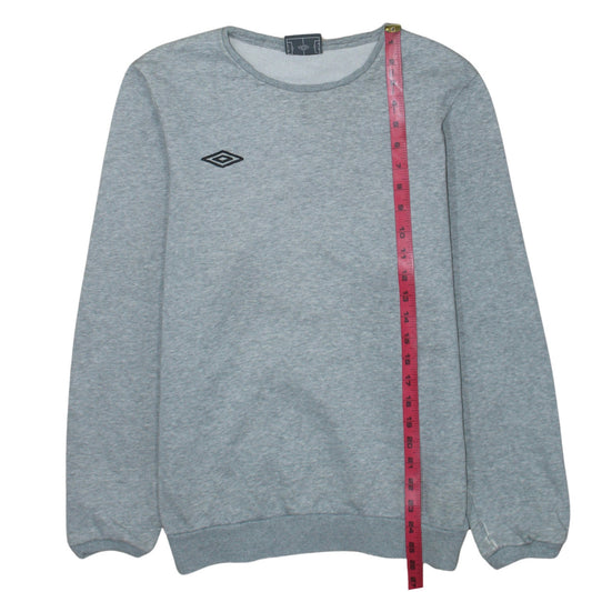 Mens UK Size M Umbro Grey Pullover Sweatshirt