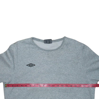 Mens UK Size M Umbro Grey Pullover Sweatshirt