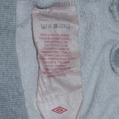 Mens UK Size M Umbro Grey Pullover Sweatshirt