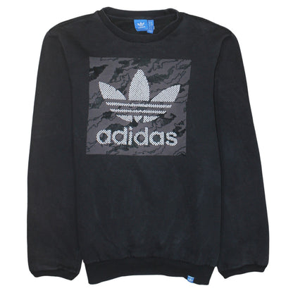 Mens UK Size S adidas Black Pullover Sweatshirt