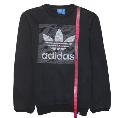Mens UK Size S adidas Black Pullover Sweatshirt