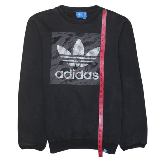 Mens UK Size S adidas Black Pullover Sweatshirt