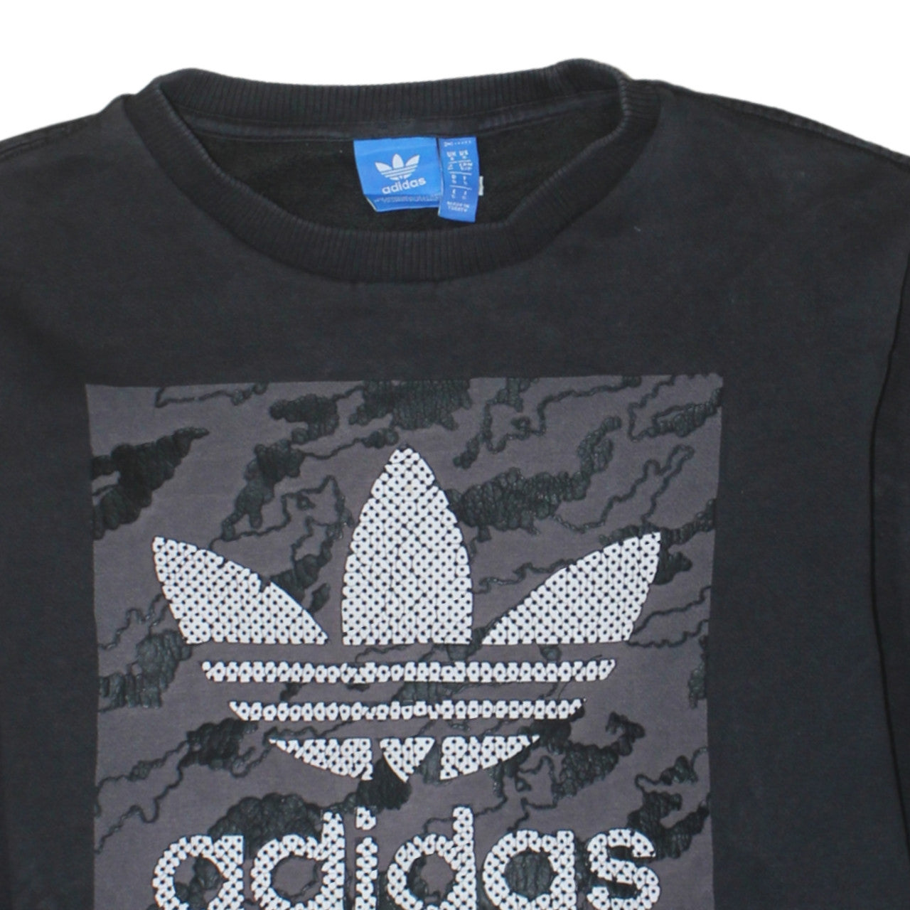Mens UK Size S adidas Black Pullover Sweatshirt