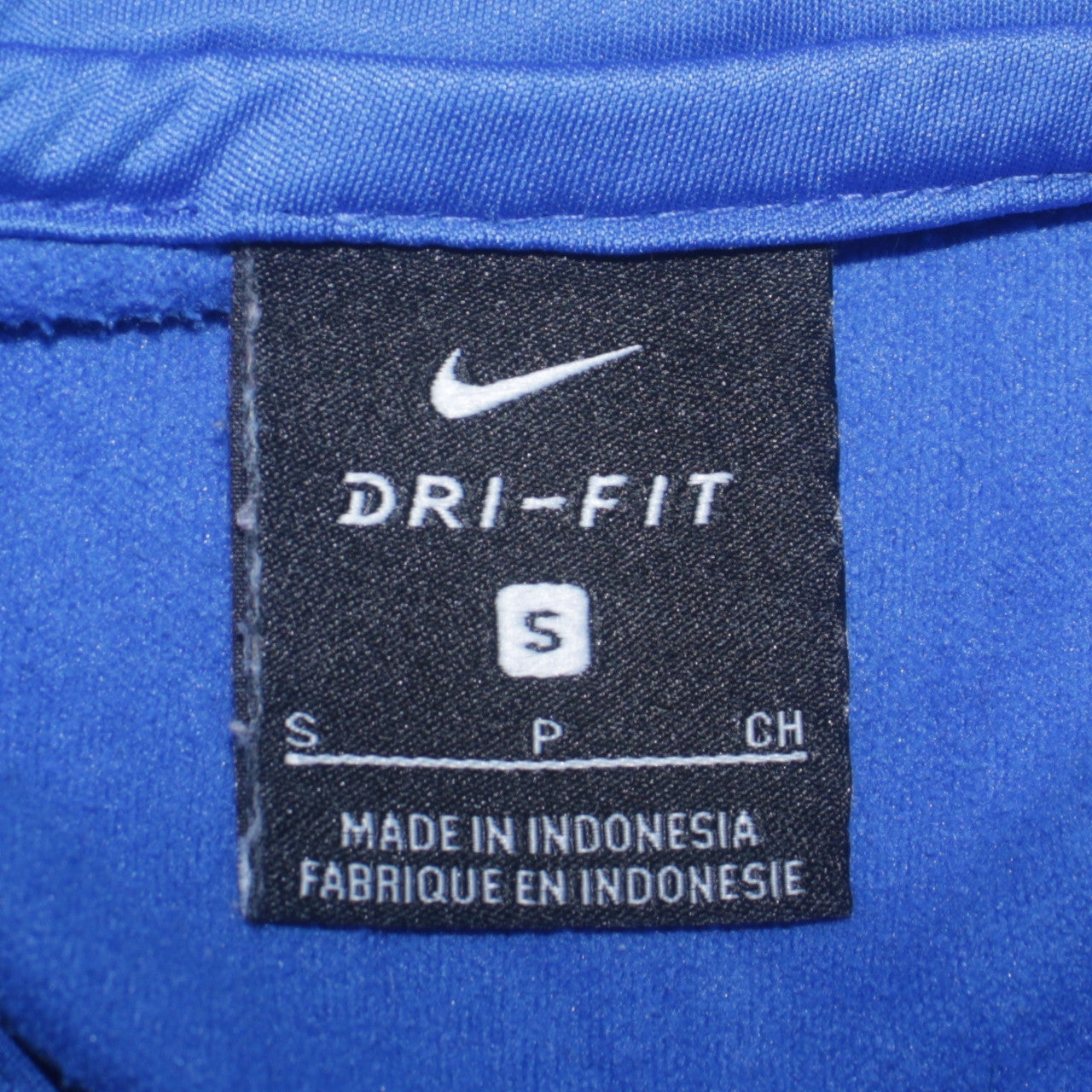 Mens UK Size S Nike Blue 1/4 Zip Sweatshirt