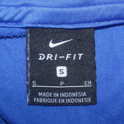 Mens UK Size S Nike Blue 1/4 Zip Sweatshirt