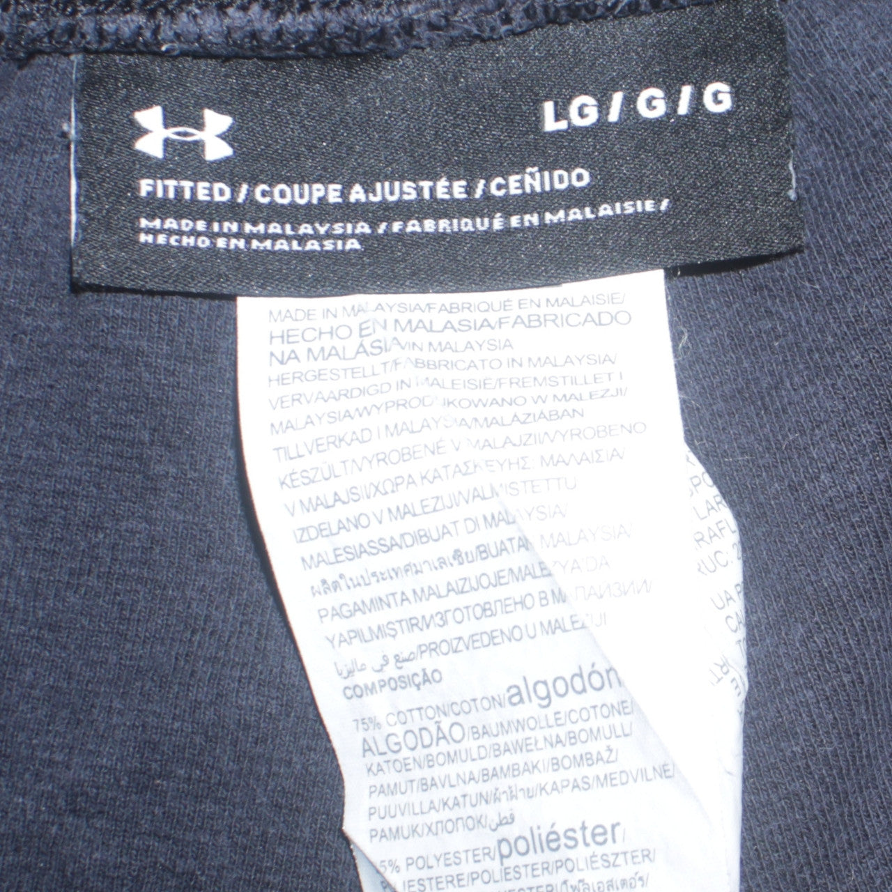 Mens UK Size L Under armour Athletic Fit Jogger Black Trousers