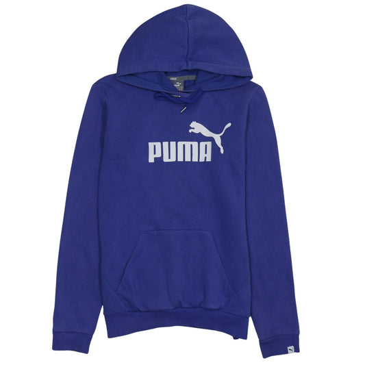 Womens UK Size 10 PUMA Blue Pullover Hoodie