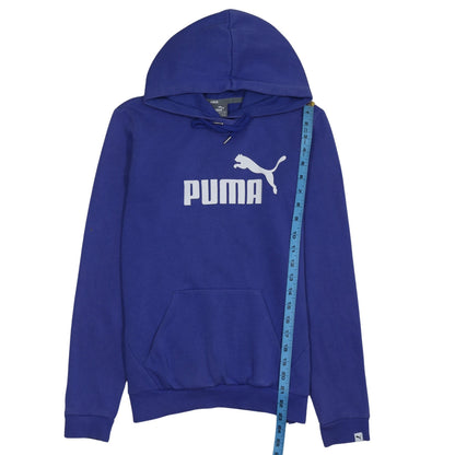 Womens UK Size 10 PUMA Blue Pullover Hoodie