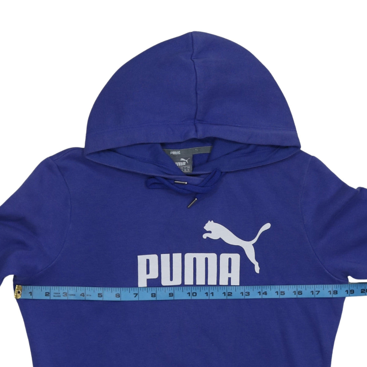 Womens UK Size 10 PUMA Blue Pullover Hoodie