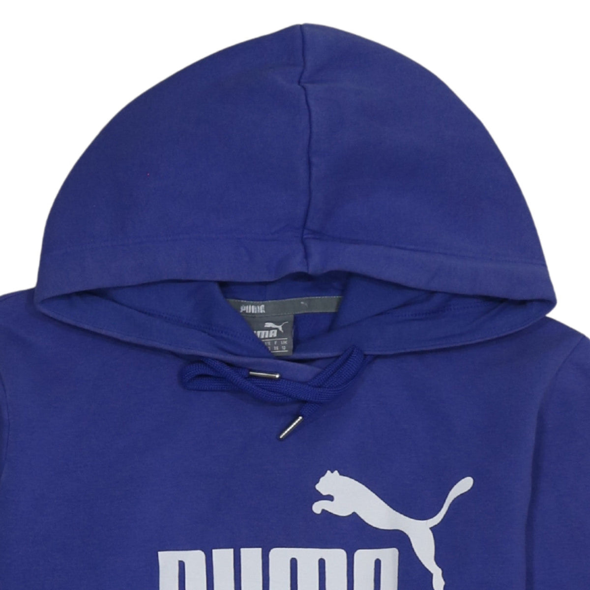 Womens UK Size 10 PUMA Blue Pullover Hoodie