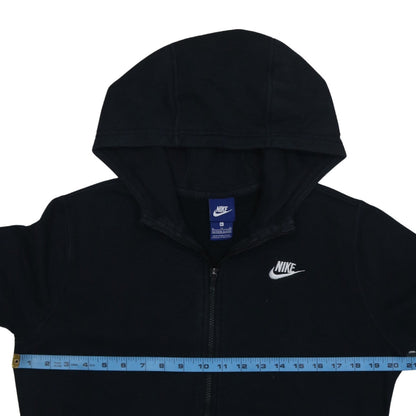 Nike Boys Black Colourblock Full Zip Hoodie XL 13-15 Years Cotton Blend