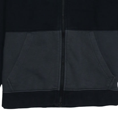 Nike Boys Black Colourblock Full Zip Hoodie XL 13-15 Years Cotton Blend