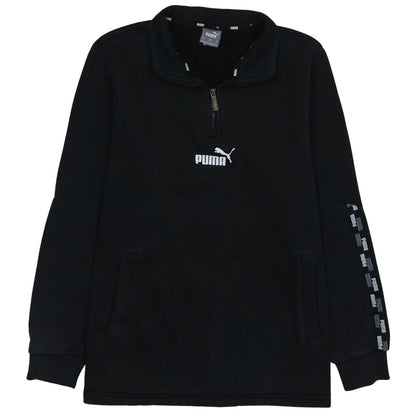 Mens UK Size M PUMA Black Henley Sweatshirt