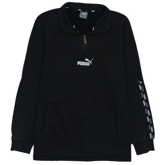 Mens UK Size M PUMA Black Henley Sweatshirt