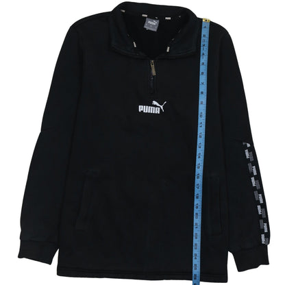 Mens UK Size M PUMA Black Henley Sweatshirt