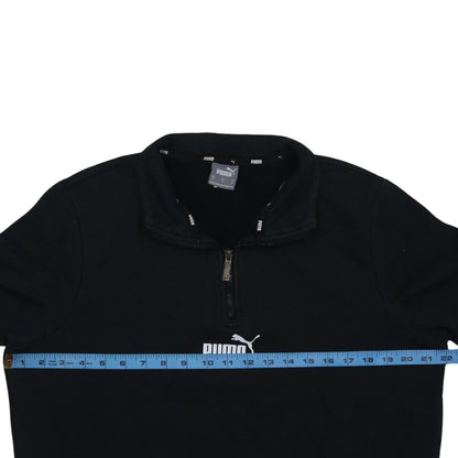 Mens UK Size M PUMA Black Henley Sweatshirt