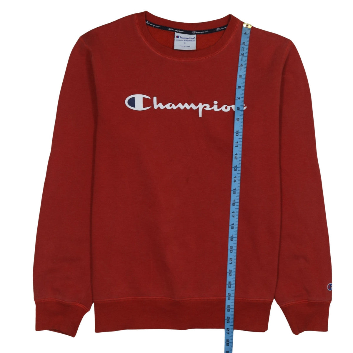 Mens UK Size L Champion Red Pullover Sweatshirt