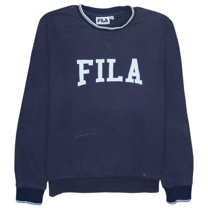 Womens UK Size XS FILA Blue Pullover Sweatshirt