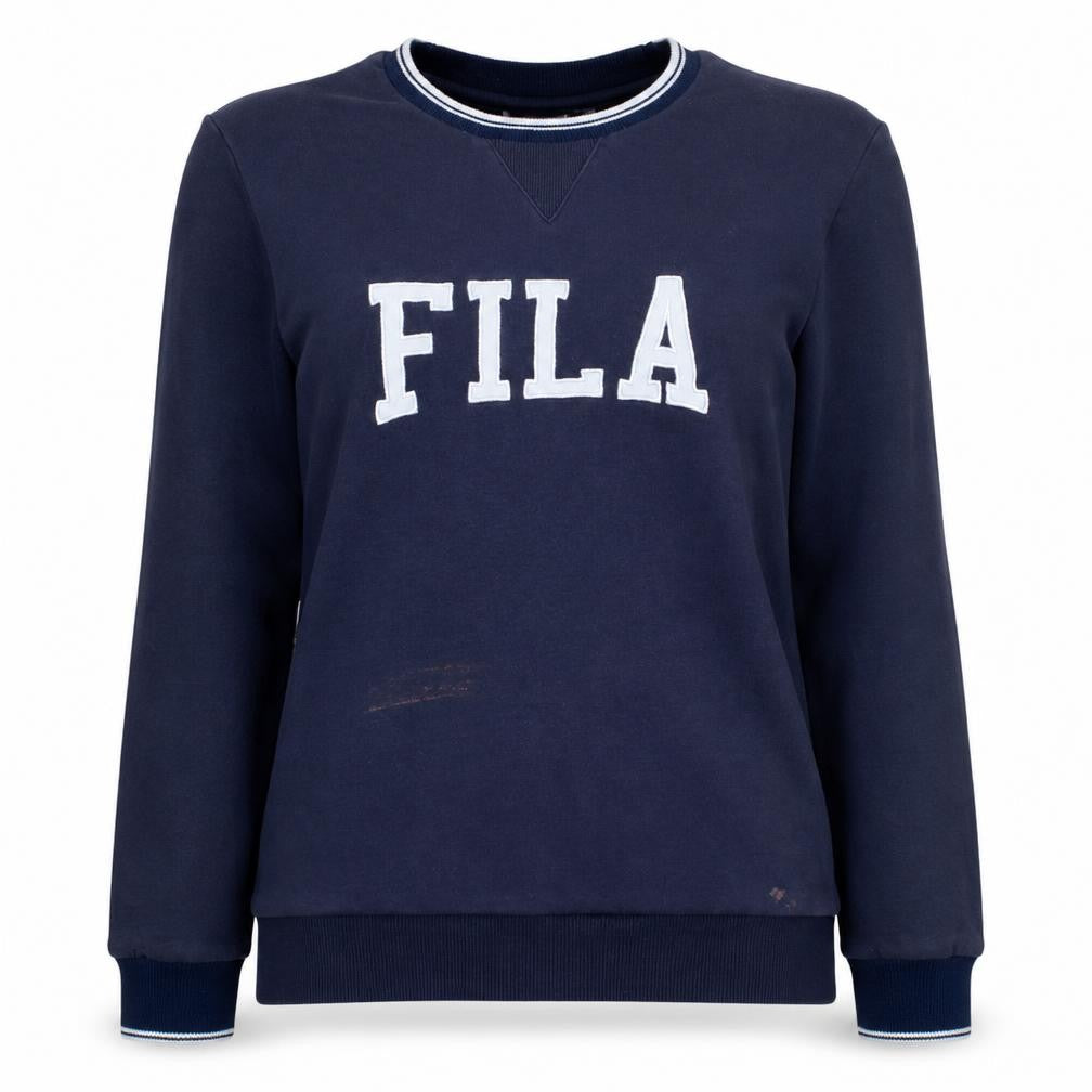 Womens UK Size XS FILA Blue Pullover Sweatshirt