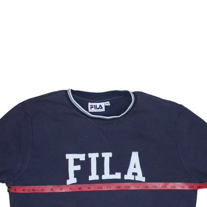 Womens UK Size XS FILA Blue Pullover Sweatshirt
