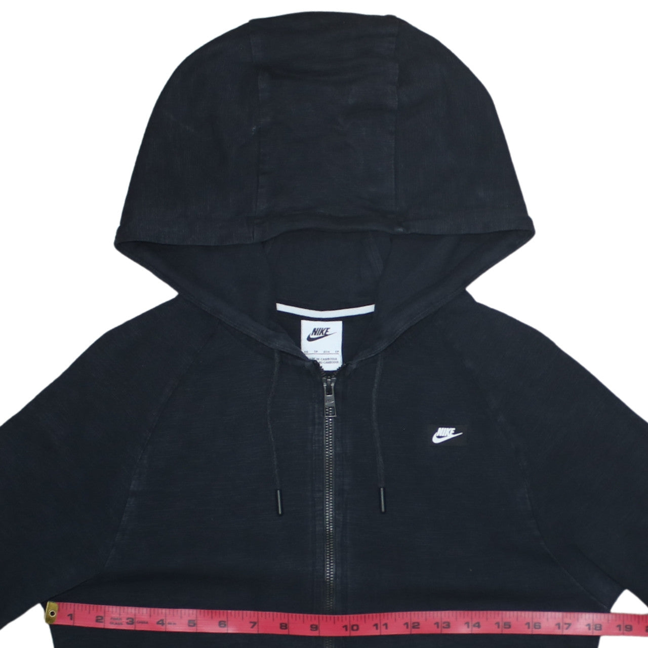 Mens UK Size XS Nike Black Full Zip Hoodie