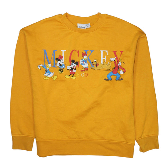 Womens UK Size 10/12 Disney Yellow Pullover Sweatshirt