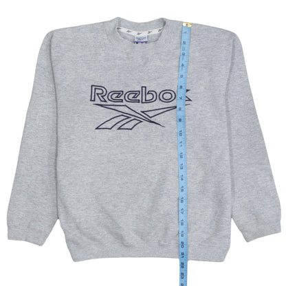 Reebok Boys Grey XL Pullover Fleece Sweatshirt with Embroidered Logo