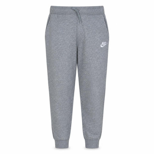 Front view of Nike boys’ grey xl jogger sweatpants - elastic waist active trousers