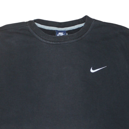 Mens UK Size L Nike Black Pullover Sweatshirt