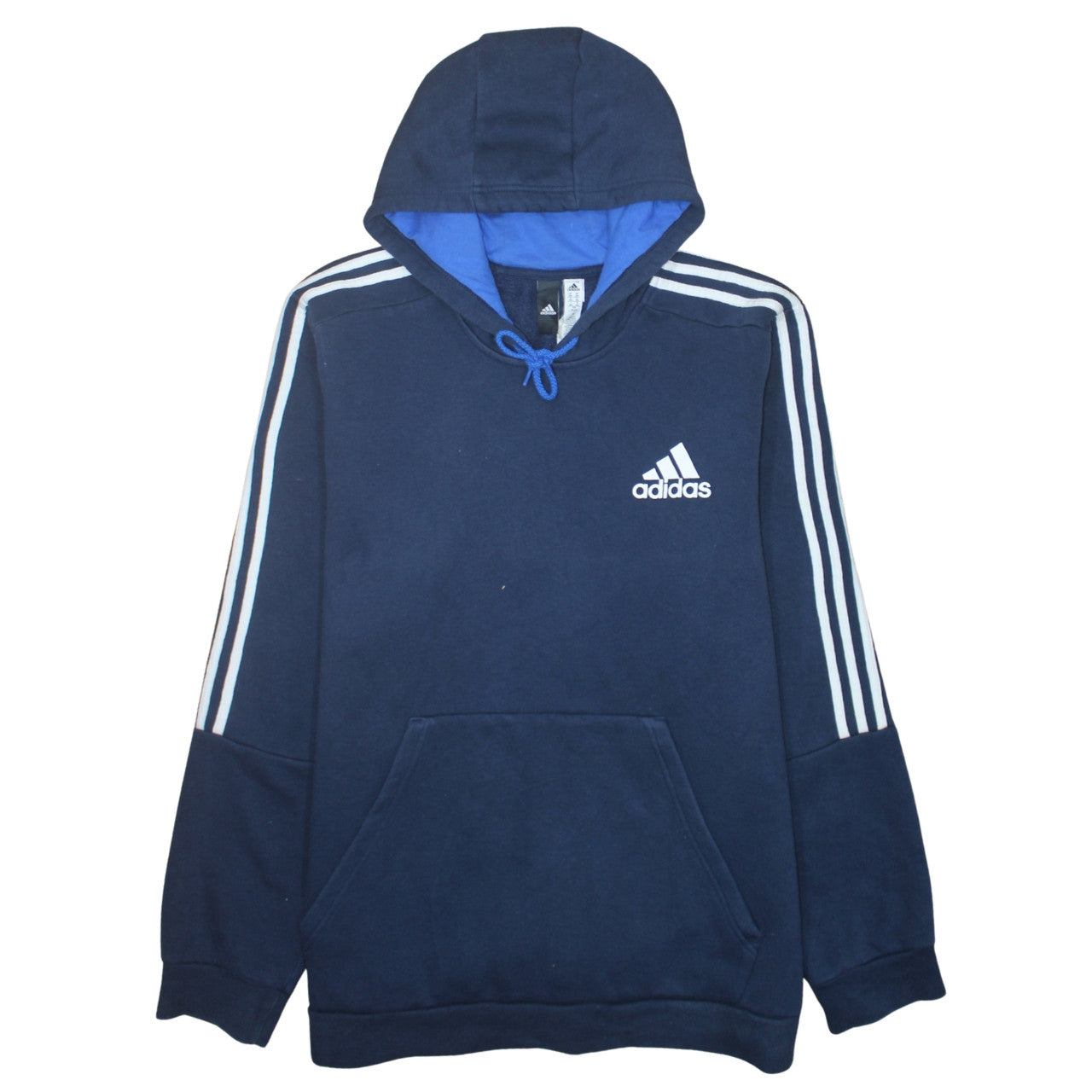 Mens UK Size 2XL adidas Blue Pullover Hoodie