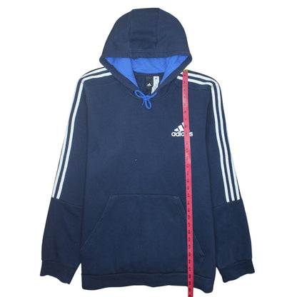 Mens UK Size 2XL adidas Blue Pullover Hoodie