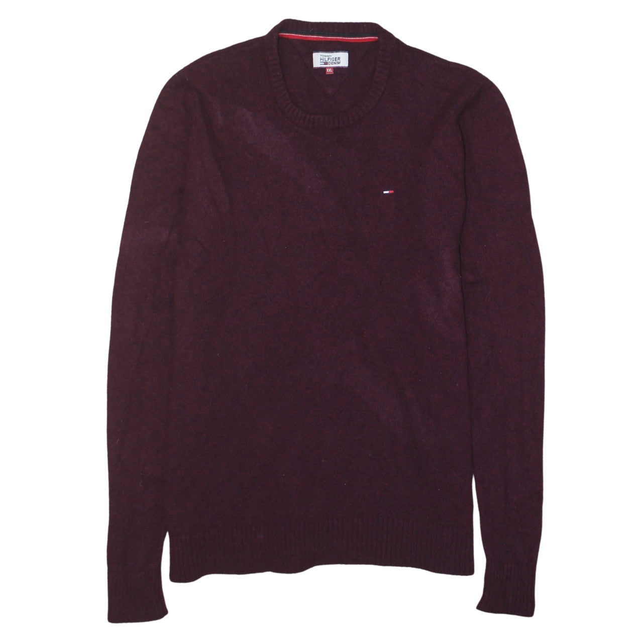 Mens UK Size 2XL Tommy Hilfiger Red Pullover Jumper