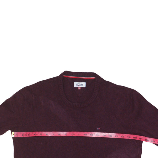 Mens UK Size 2XL Tommy Hilfiger Red Pullover Jumper