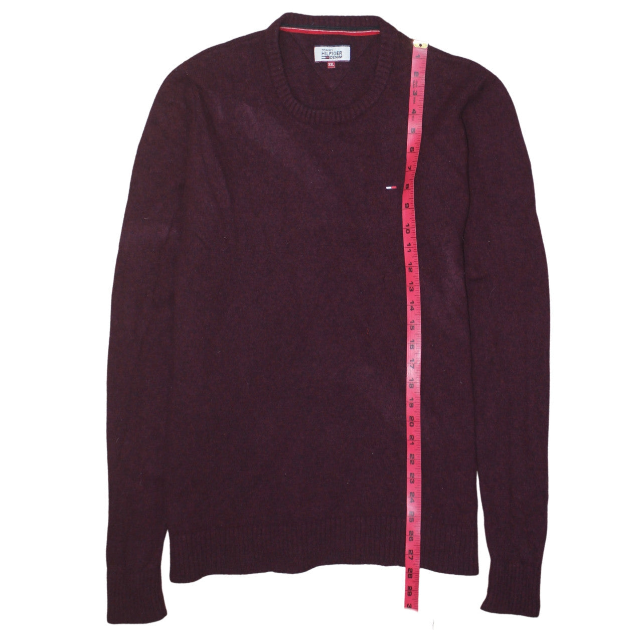 Mens UK Size 2XL Tommy Hilfiger Red Pullover Jumper