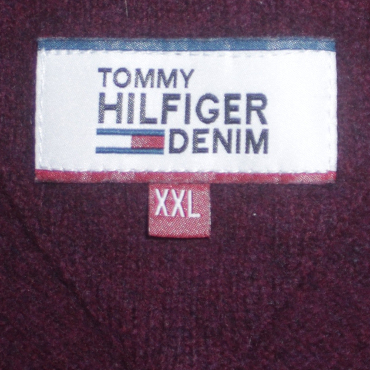 Mens UK Size 2XL Tommy Hilfiger Red Pullover Jumper