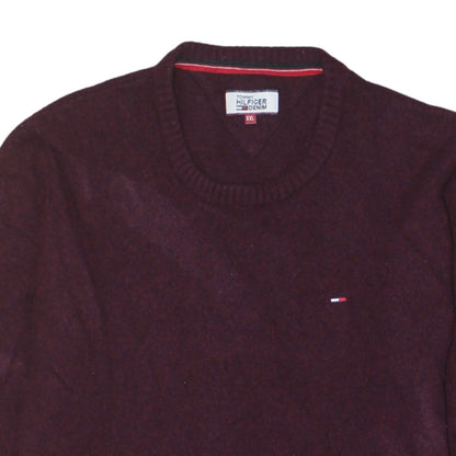 Mens UK Size 2XL Tommy Hilfiger Red Pullover Jumper