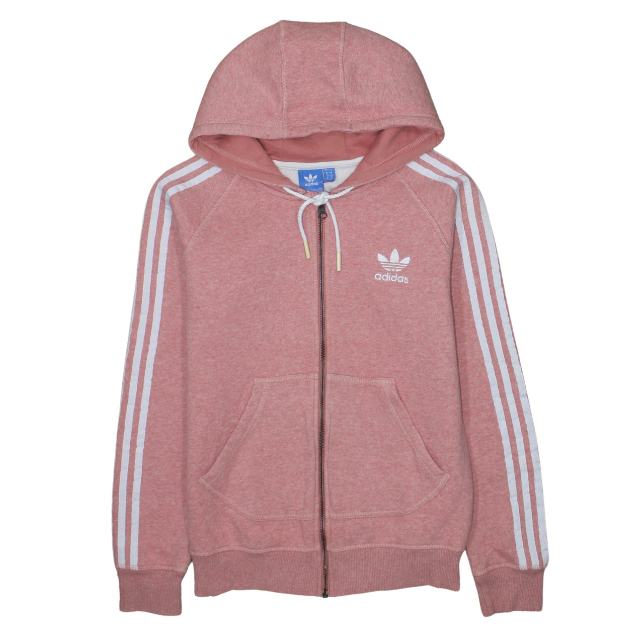 Womens UK Size 12 adidas Pink Full Zip Hoodie