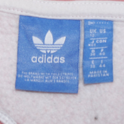 Womens UK Size 12 adidas Pink Full Zip Hoodie